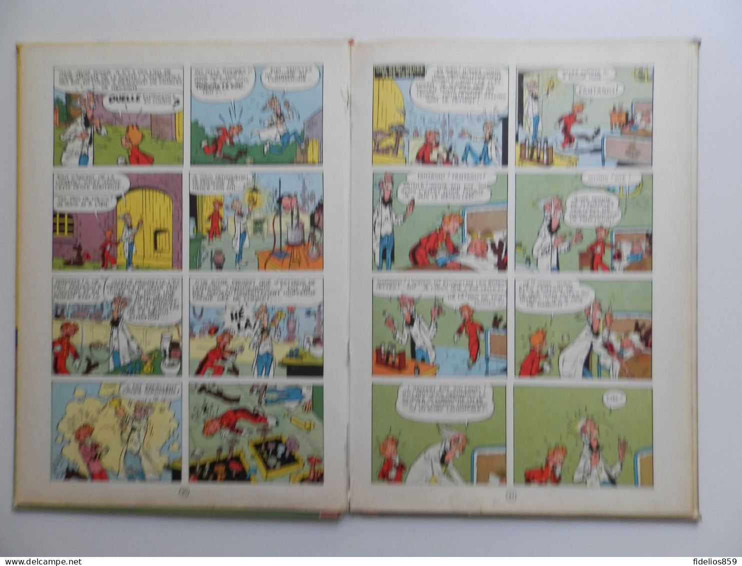 SPIROU PAR FRANQUIN : TOME 2 IL Y A UN SORCIER A CHAMPIGNAC EDITION DE 1964 COTE 200 € VOIR DETAIL ET PHOTOS - Spirou Et Fantasio