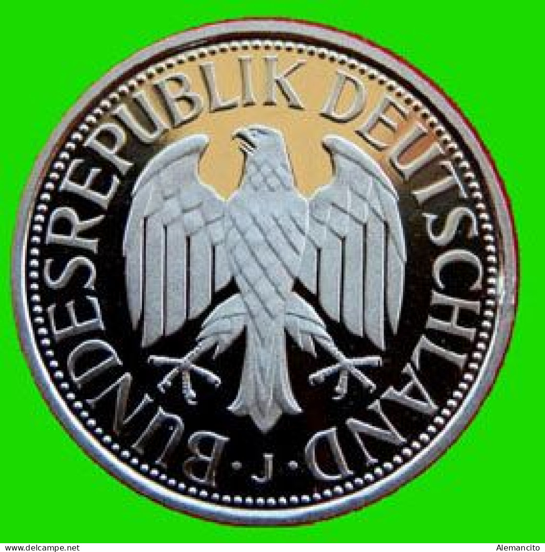 ALEMANIA - BRD - GERMANY - COLECCIÓN COMPLETA DE LAS 5 -MONEDAS DE 1.00 DM   AÑO 1998 - CECAS- A.D.F.G.J - CALIDAD PROOF - 1 Marco