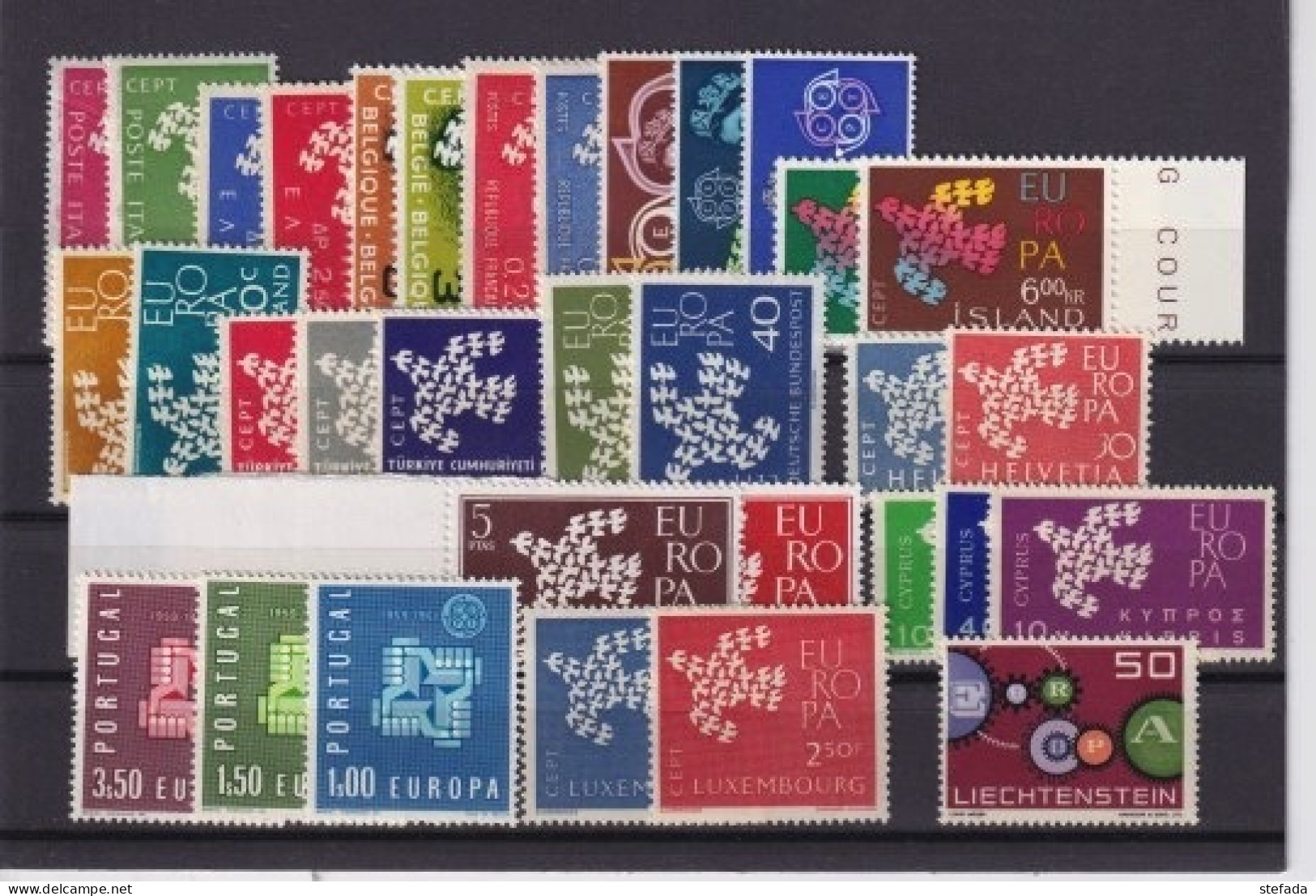 EUROPA CEPT   1961 Giro Completo  15  Paesi MNH** Come Da Foto - 1961