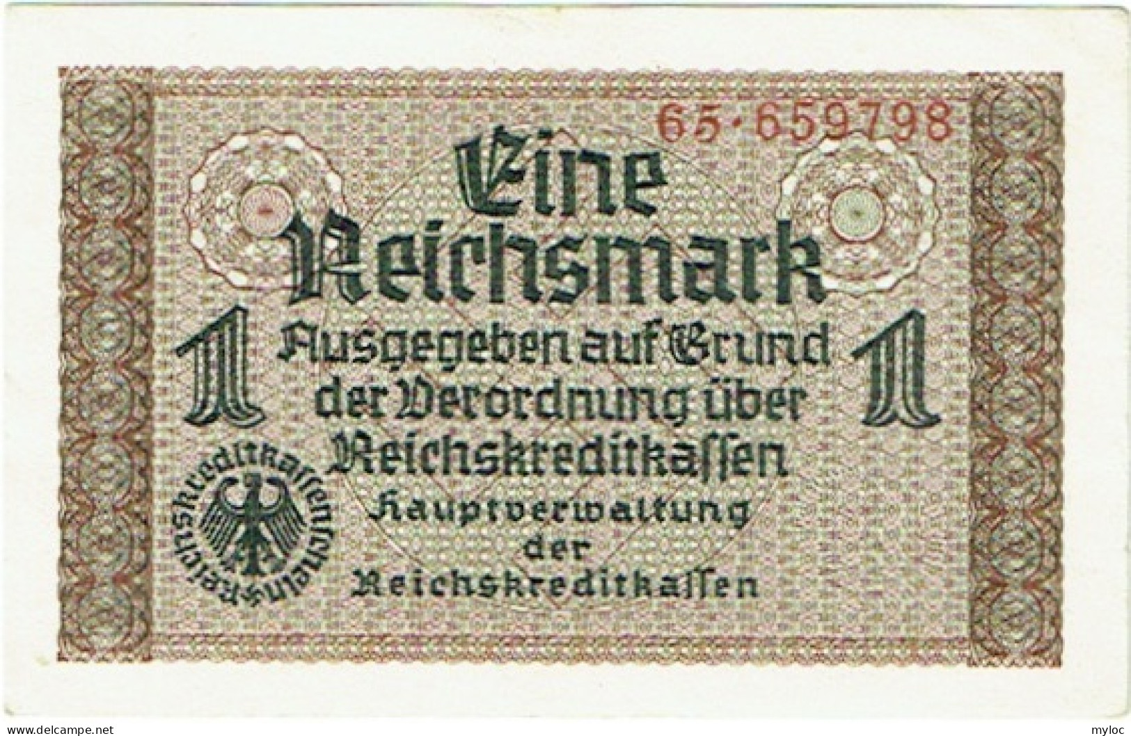 Allemagne. Eine (1) Reichsmark. - Sonstige & Ohne Zuordnung