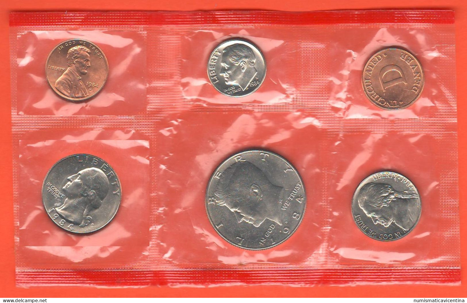 USA America 1984 Denver Mint Coin Set UNC FDC - Münzsets
