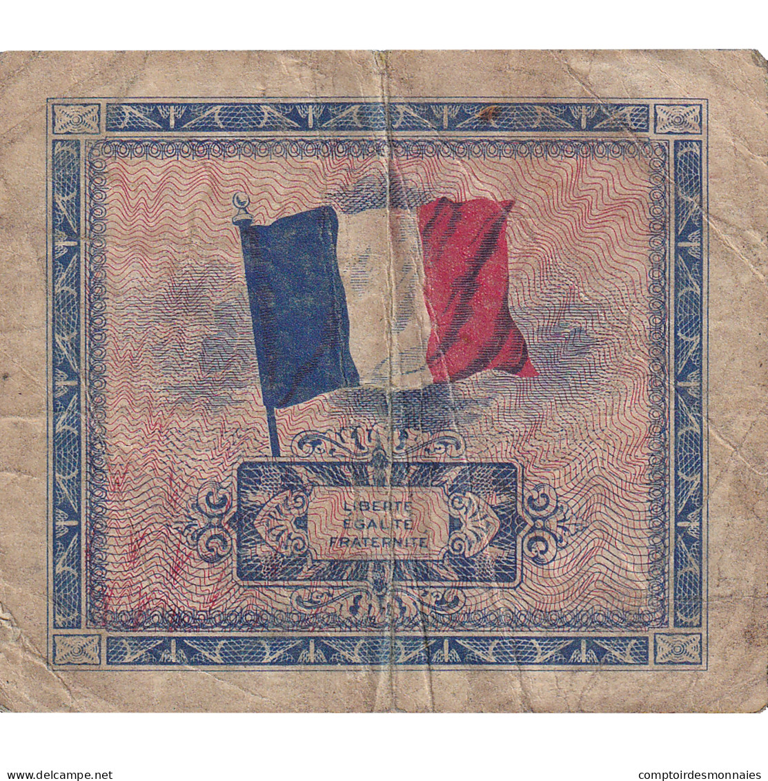 France, 2 Francs, Drapeau/France, 1945, 23004793, TB, Fayette:VF16.1 - 1945 Verso Frankreich