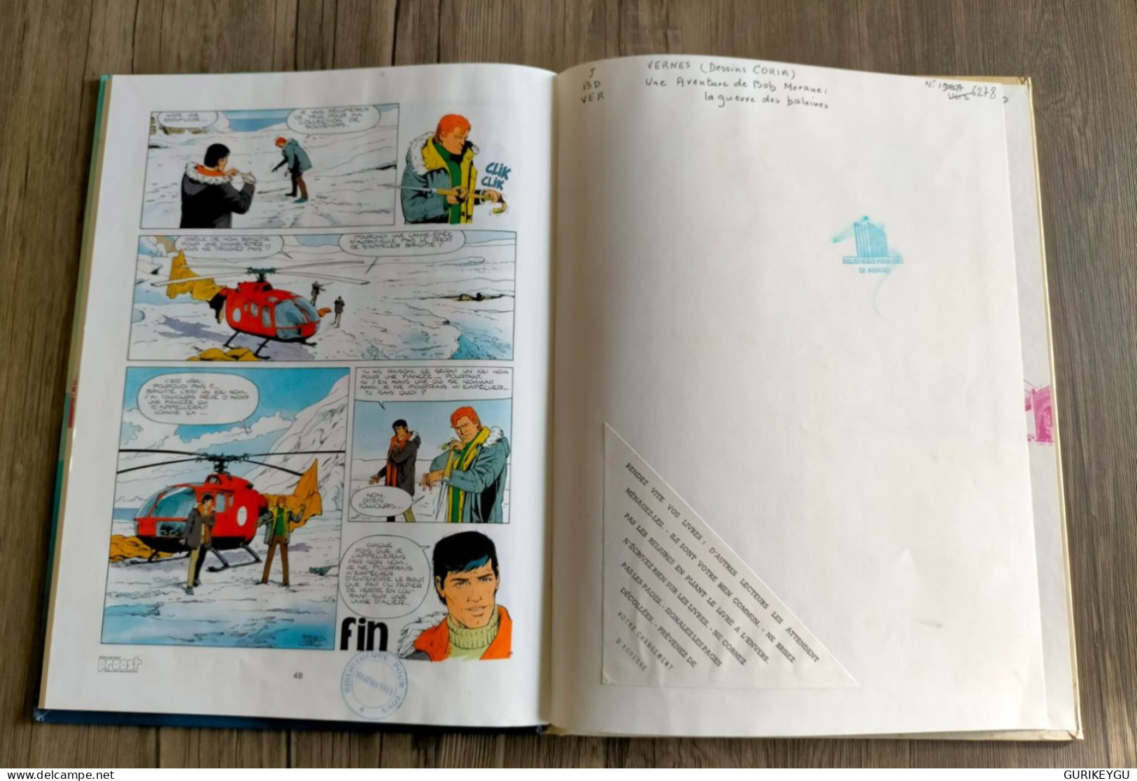 BD BOB MORANE  La Guerre Des Baleines 1985 EO  Henri  VERNES  CORIA  Journal De Tintin - Bob Morane