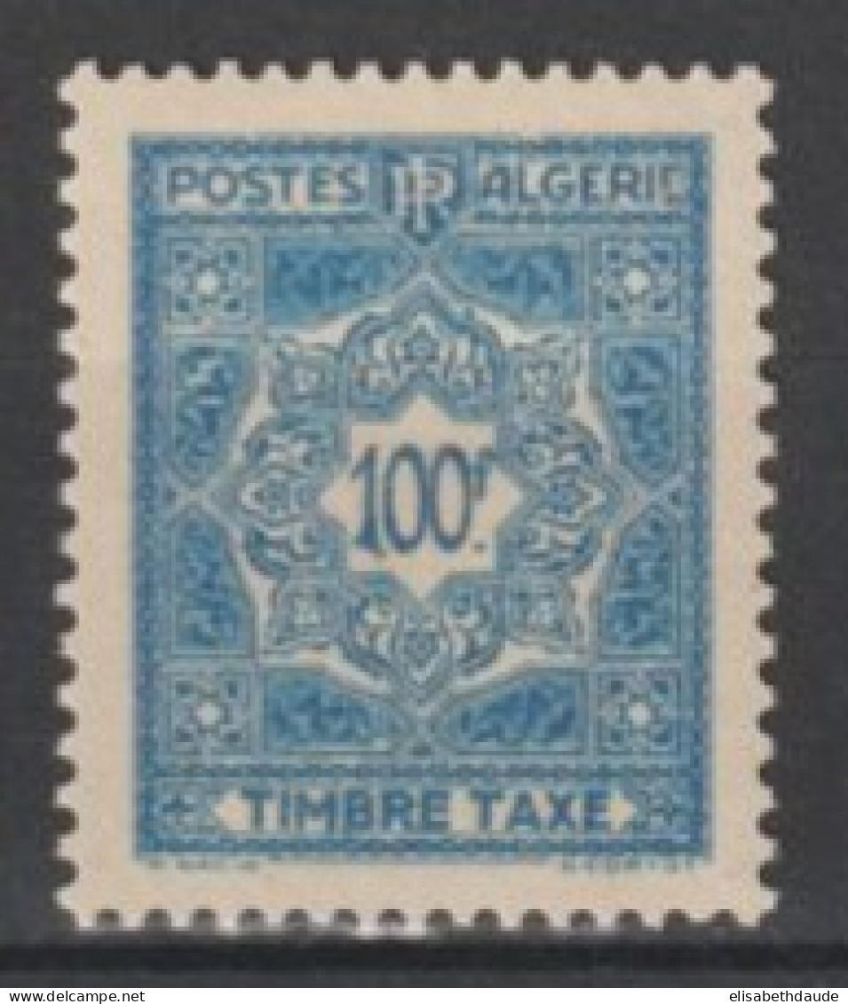 ALGERIE - 1953 - TAXE - YVERT N°48 ** MNH - COTE = 16 EUR - Ongebruikt