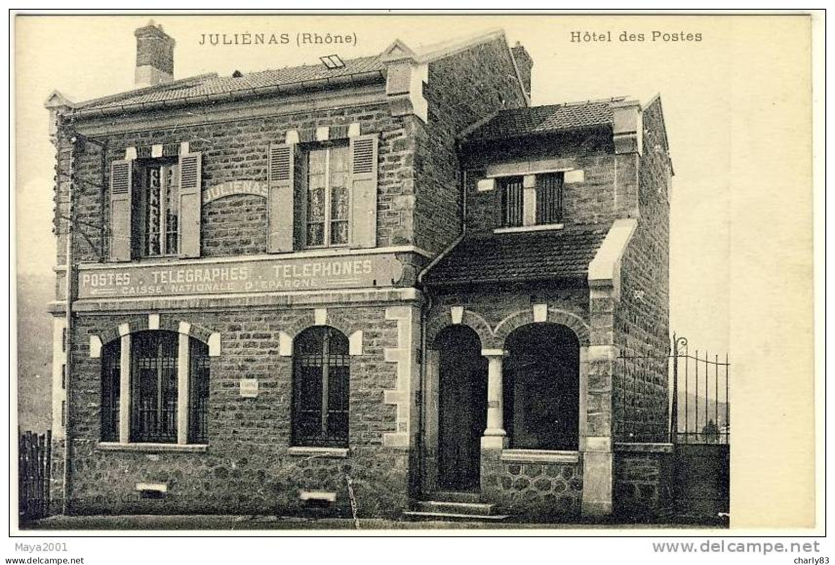 69- JULIENAS- HOTEL  DES  POSTES   N554 - Julienas