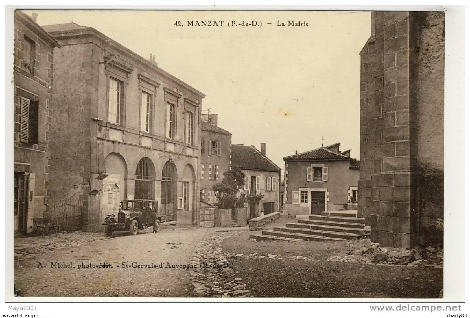 63- MANZAT- LA  MAIRIE  N350 - Manzat