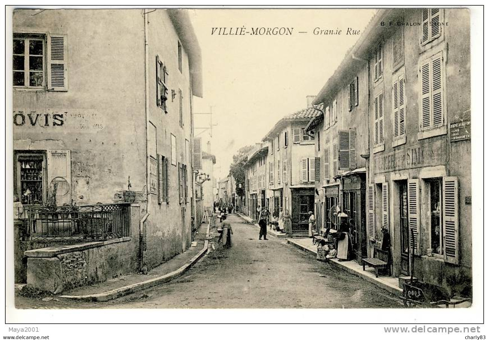 69- VILLIE  MORGON- GRANDE  RUE  N1095 - Villie Morgon