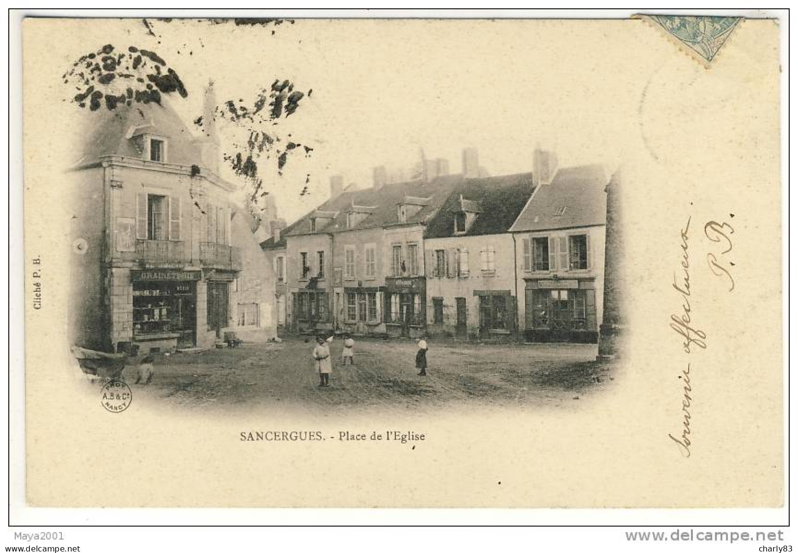 18- SANCERGUES- PLACE  DE  L'EGLISE  N562 - Sancergues