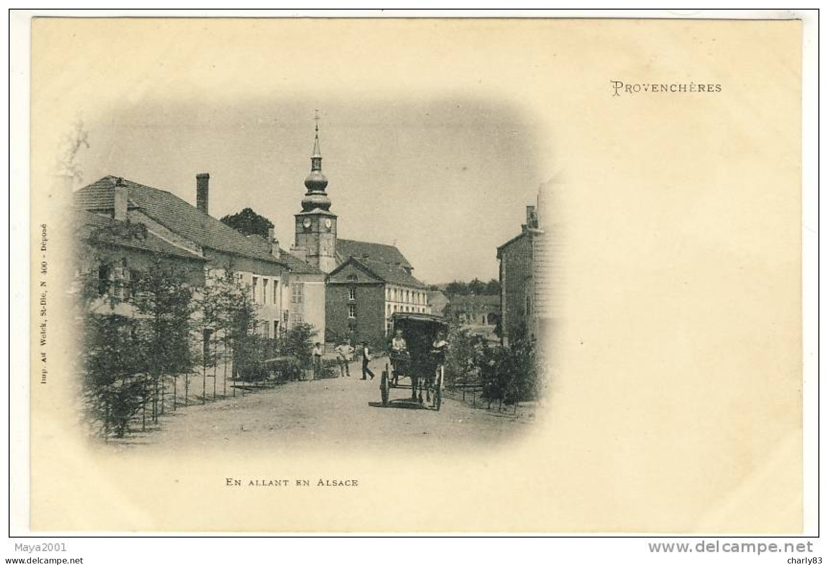 88- PROVENCHERES- EN  ALLANT  EN  ALSACE  N543 - Provencheres Sur Fave