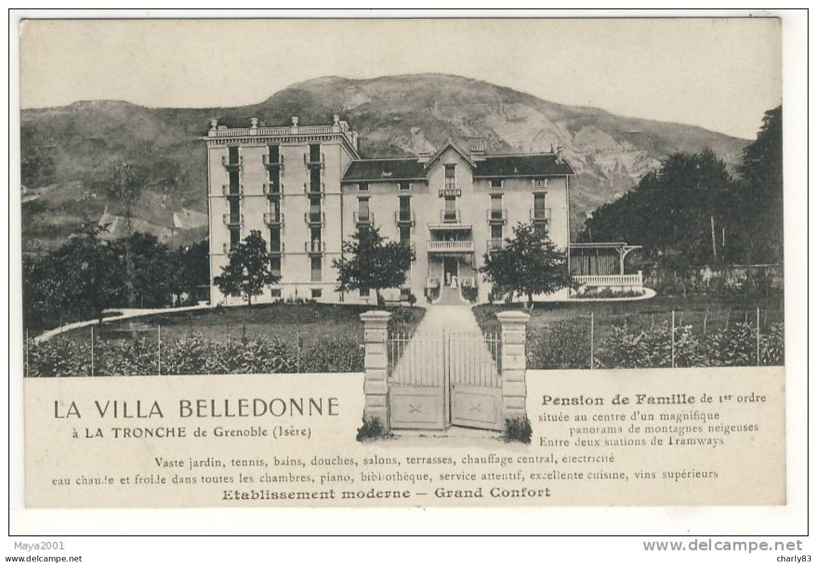 38- LA  TRONCHE- LA  VILLA  BELLEDONNE  N417 - La Tronche