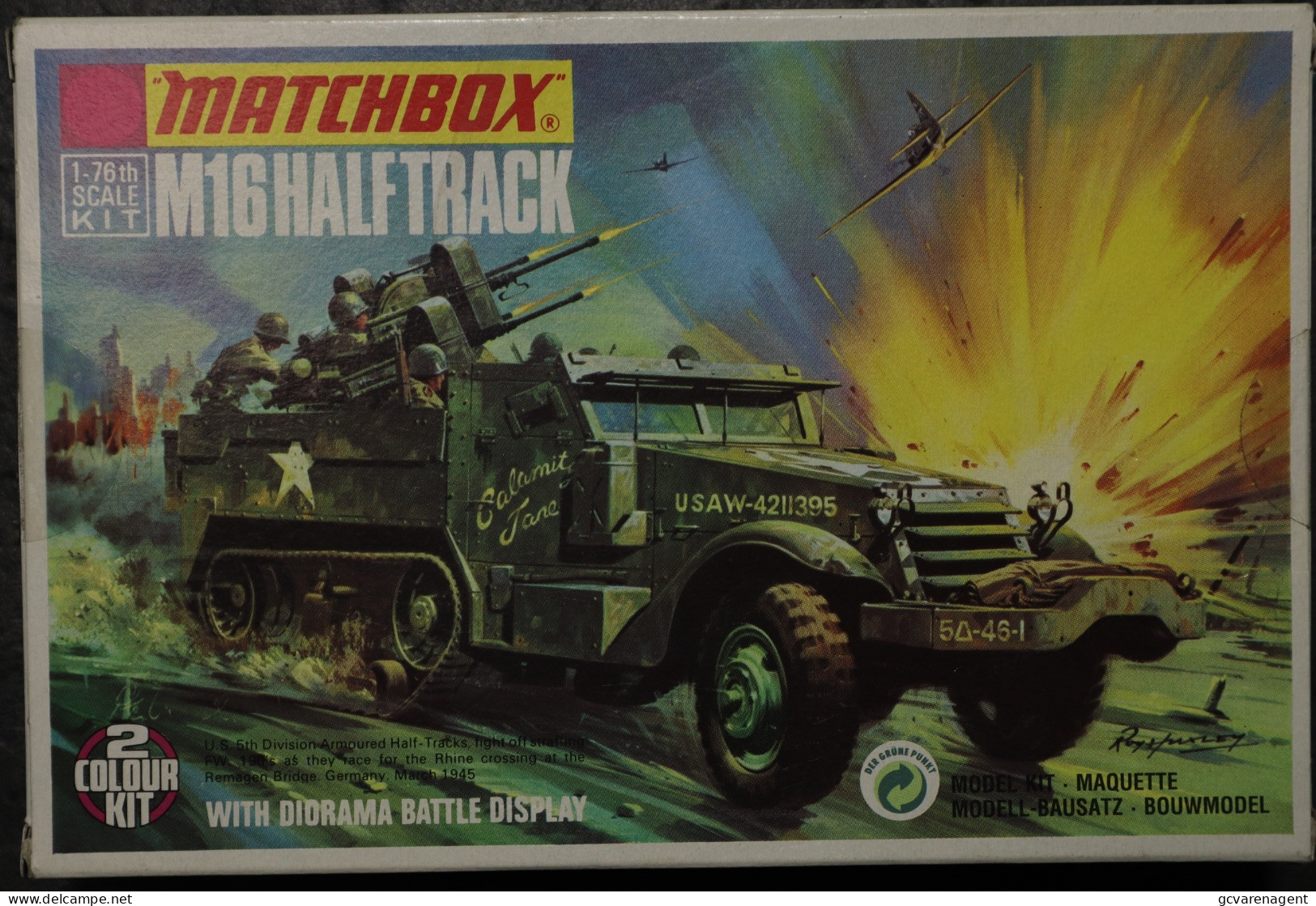 MATCHBOX  1-76 SCALE -M16 HALFTRACK  - NOOIT GEOPEND - Veicoli