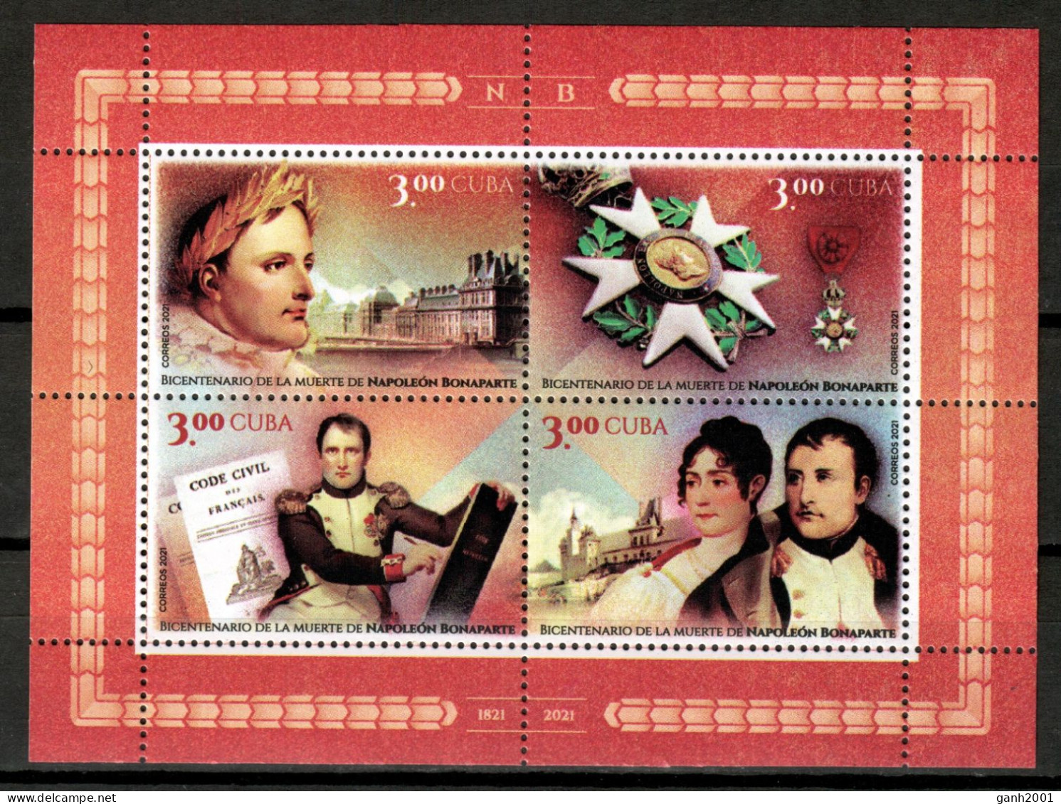 Cuba 2021 / Napoleón Bonaparte MNH Napoleone Di Buonaparte / Ic91  C3-27 - Neufs