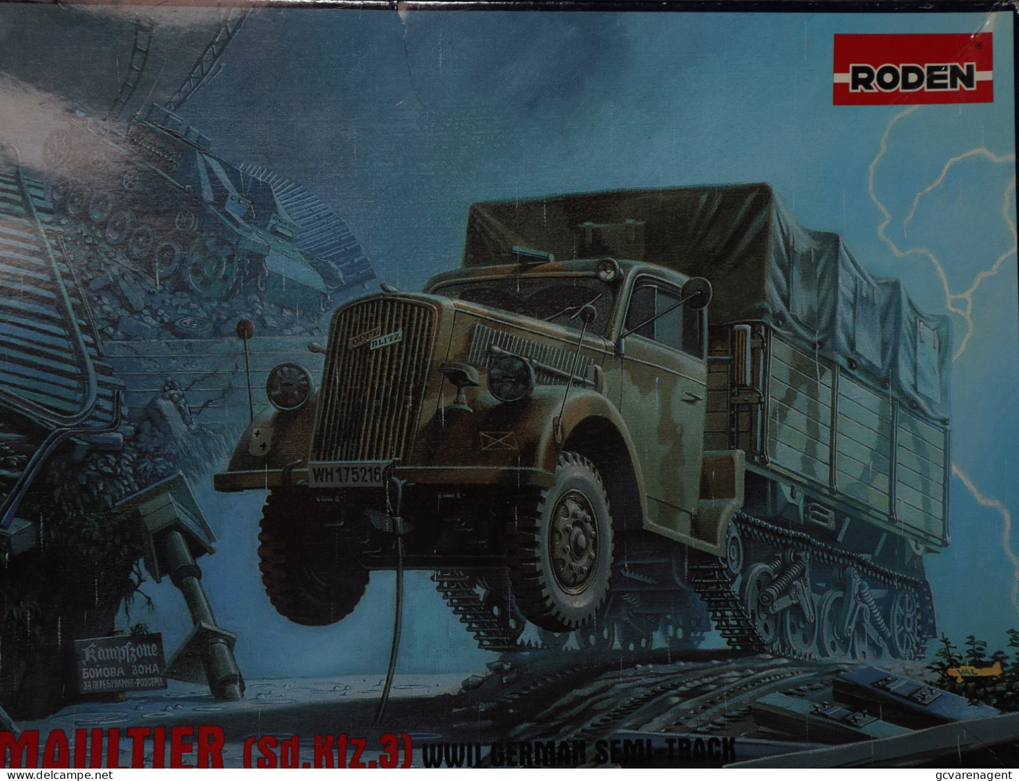 RODEN - OPEL MAULTIER ( SD.KFZ 3 ) WWII GERMAN SEMI TRACK      - NOOIT GEOPEND MODELBOUW   SCALE 1/72 - Vehicles