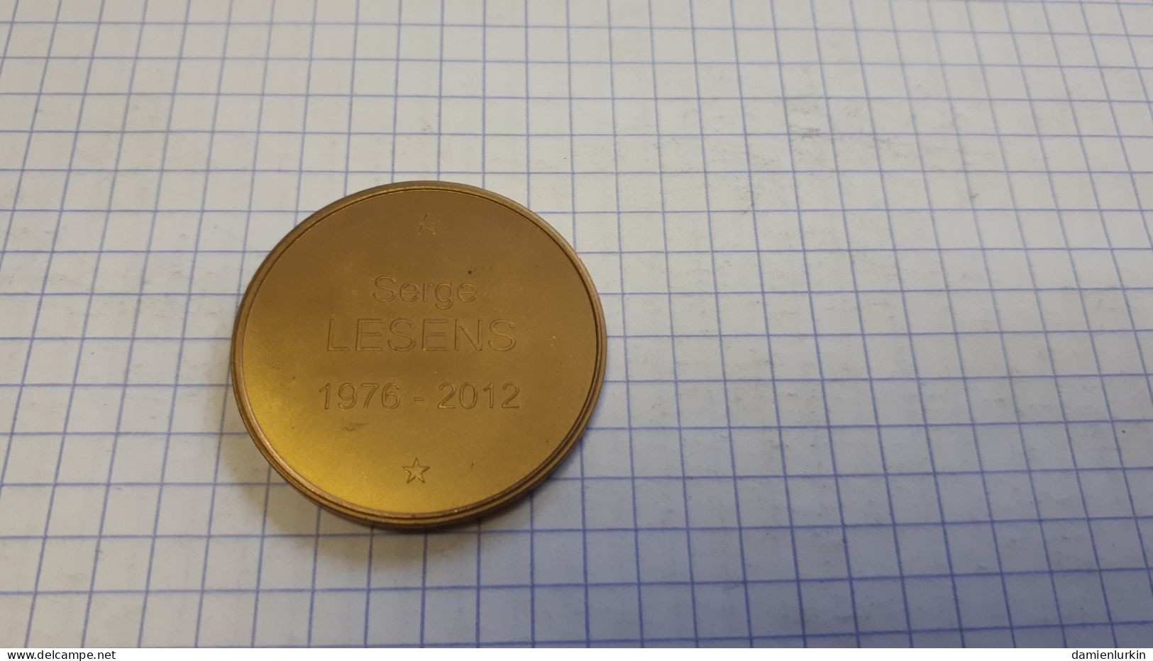 BELGIQUE SERGE LESENS 1976-2012 MONNAIE ROYALE DE BELGIQUE MINTMARK PLUME FRAPPE MEDAILLE - Professionnels / De Société