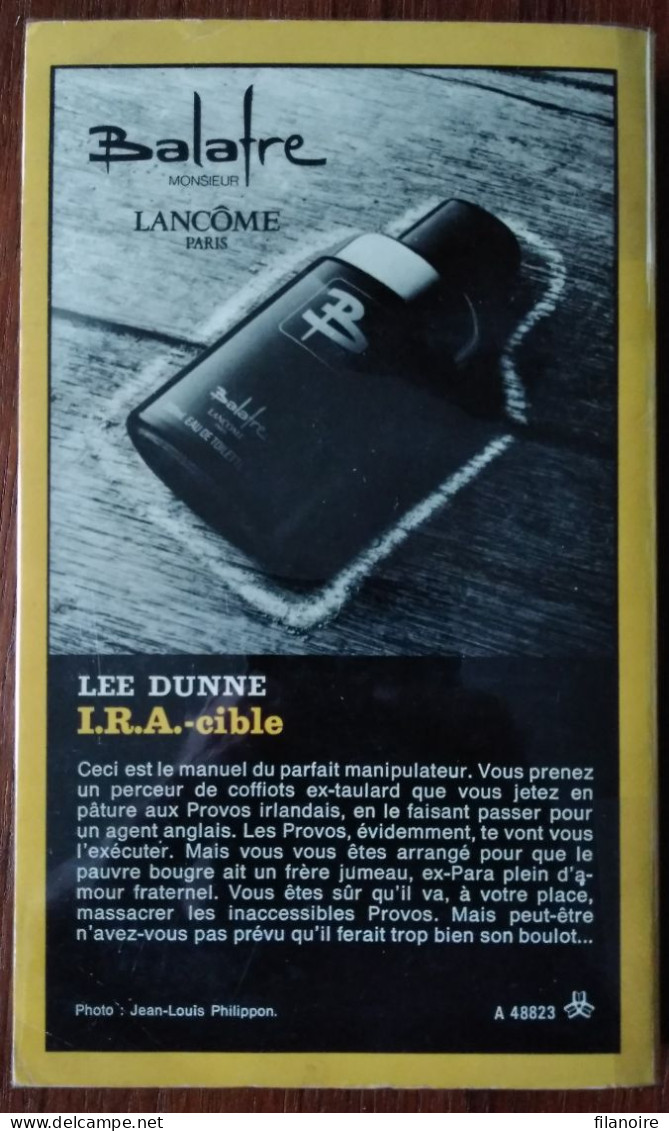 Lee DUNNE I.R.A. Cible Série Noire 1823 (EO 04/1981) - Série Noire