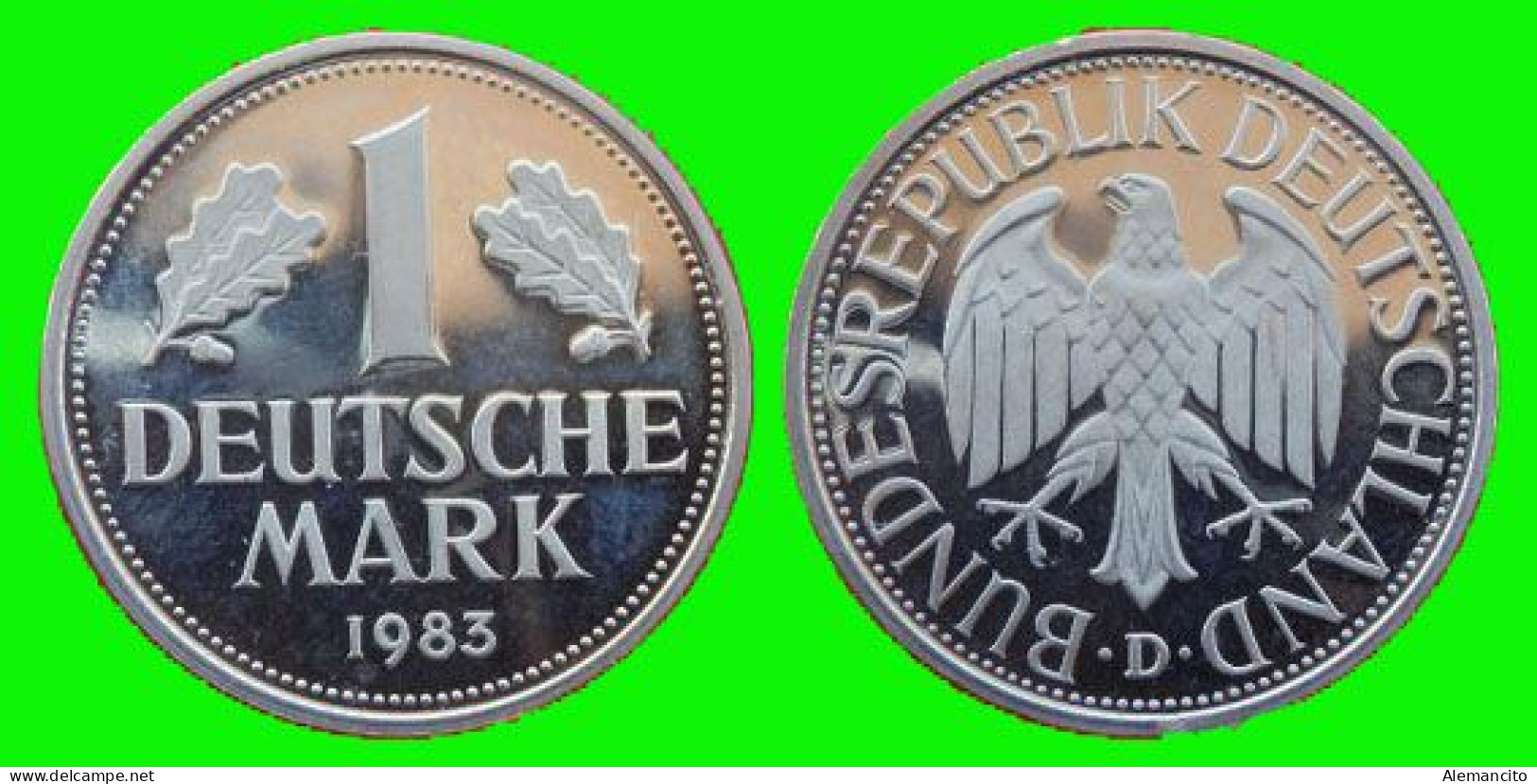 ALEMANIA - DEUTSCHLAND - GERMANY - SERIE COMPLETA DE 4 -MONEDAS DE 1.00 DM   AÑO 1983 - DE LAS CECAS.- F -.D -.G -.J.. - 1 Mark