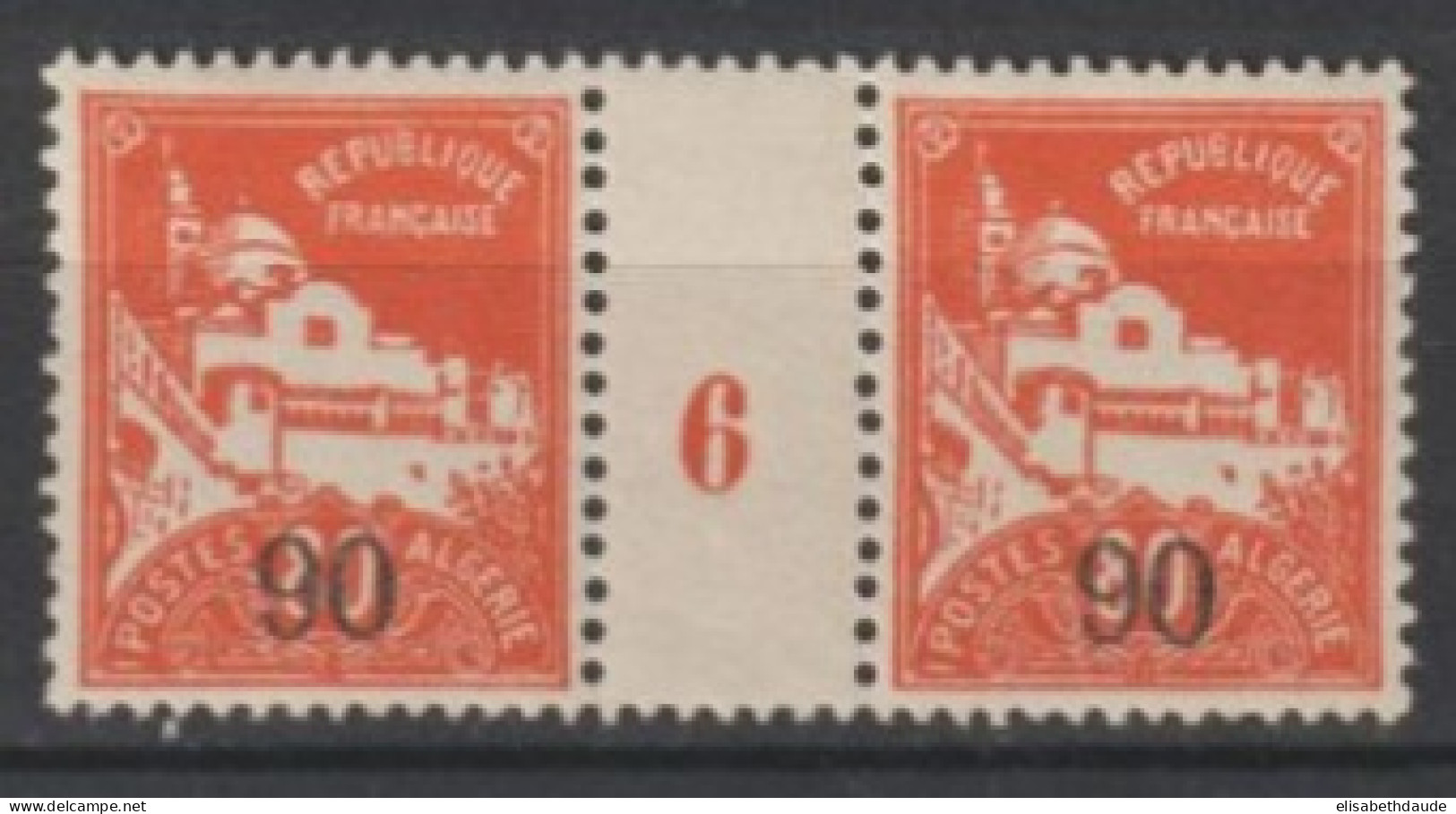 ALGERIE - 1926 - MILLESIME - YVERT N° 75 * MH - COTE = 18 EUR. - Unused Stamps
