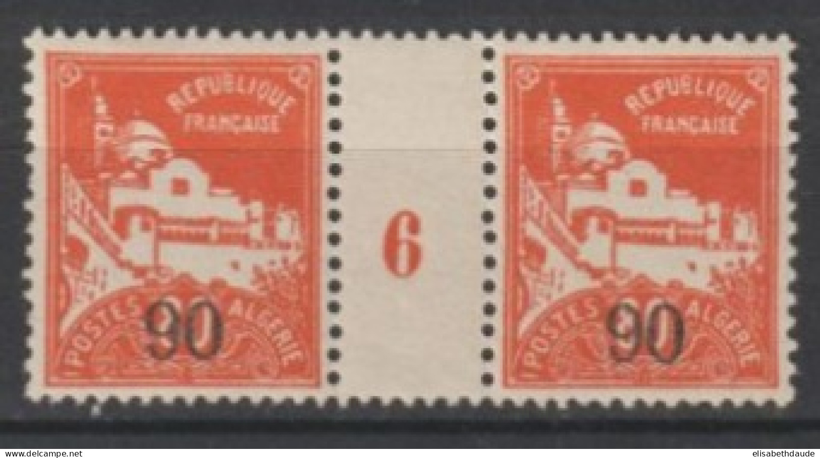 ALGERIE - 1926 - MILLESIME - YVERT N° 75 * MH - COTE = 18 EUR. - Ongebruikt