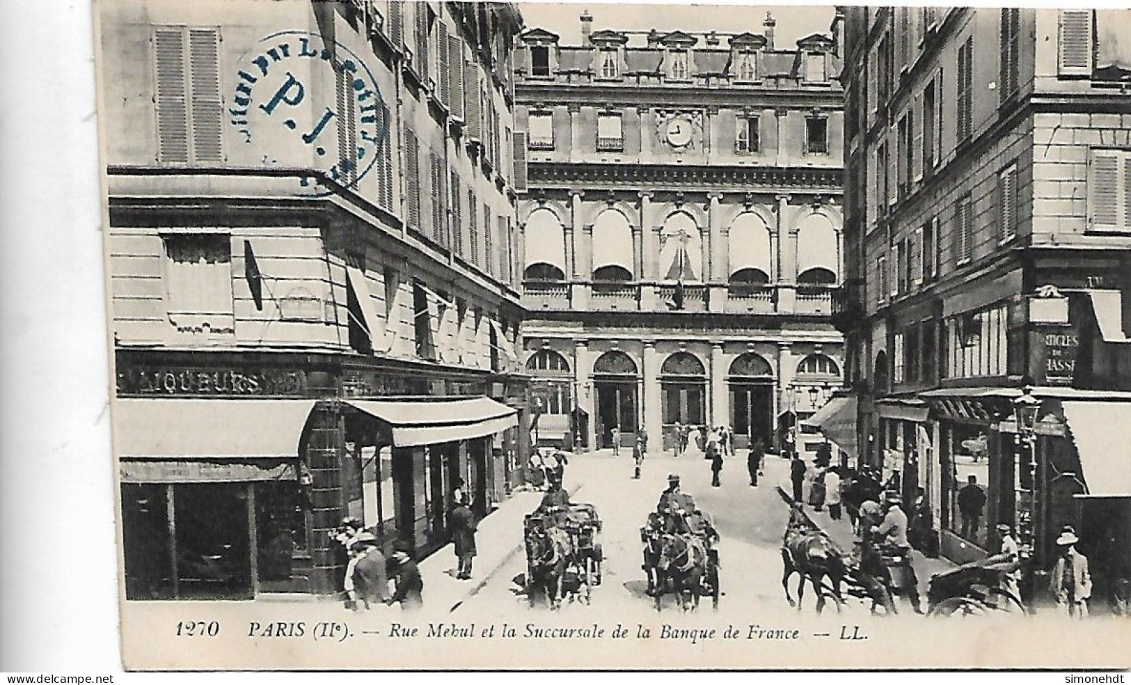 PARIS - Rue Mehul Et Succursale De La Banque De France - Arrondissement: 02