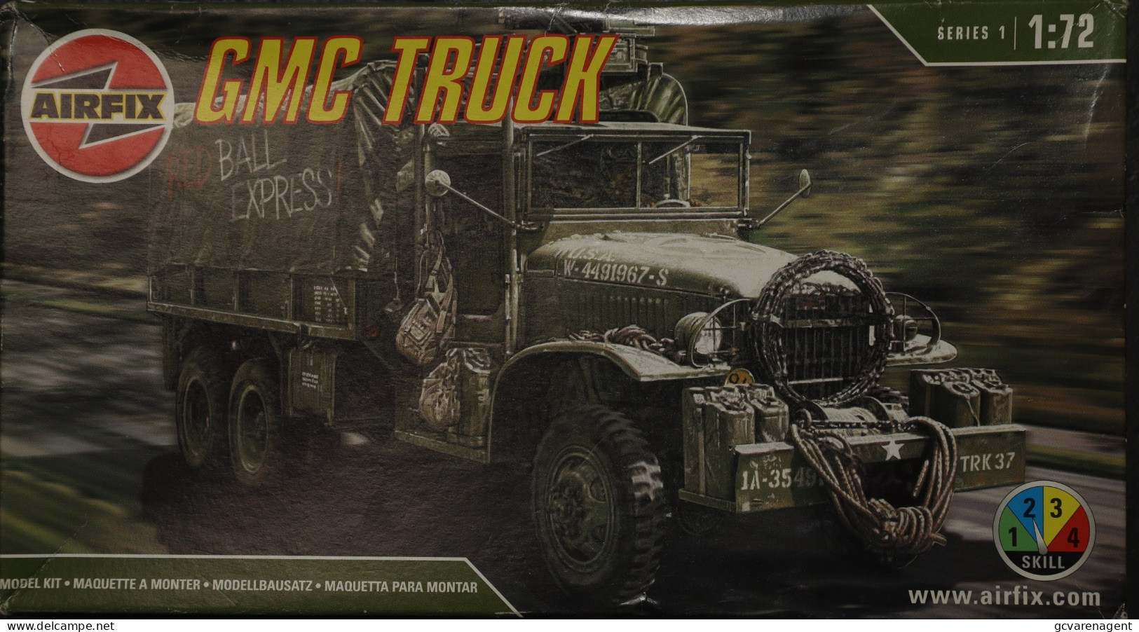 AIRFIX - GMC TRUCK    - NOOIT GEOPEND MODELBOUW   SCALE 1/72 - Voertuigen