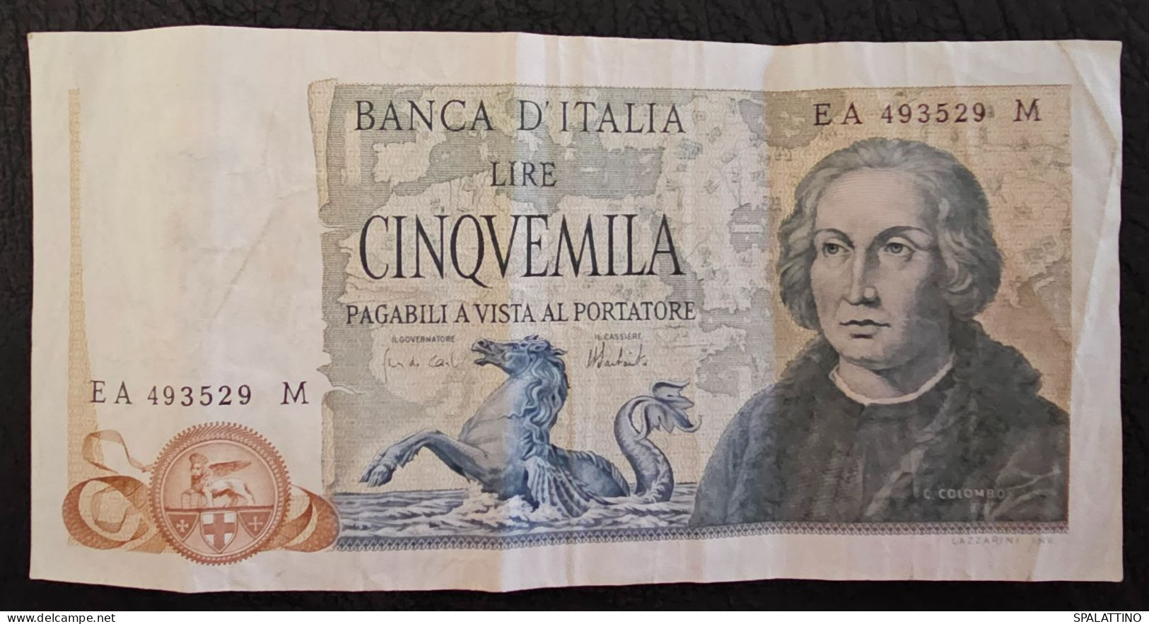 ITALY- 5000 LIRE 1973. CHRISTOPHER COLUMBUS - 5.000 Lire