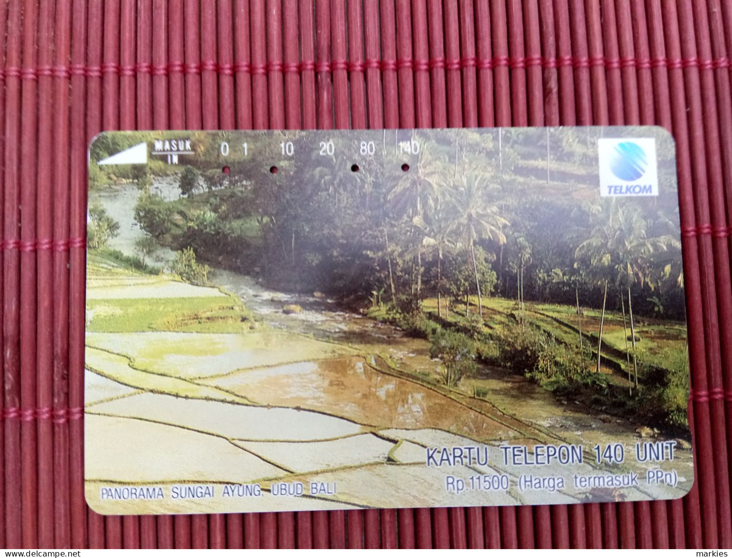 Phonecard Indonesia Used 140 Units Used Rare - Indonesië