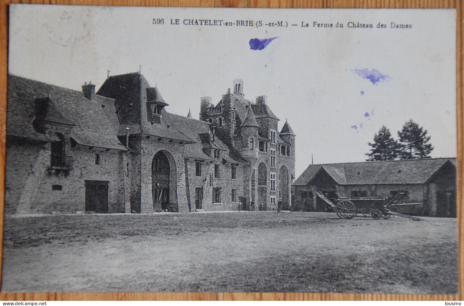 77 : Le Chatelet-en-Brie - La Ferme Du Château Des Dames - Animée : Petite Animation - Taches D'encre - (n°28072) - Le Chatelet En Brie