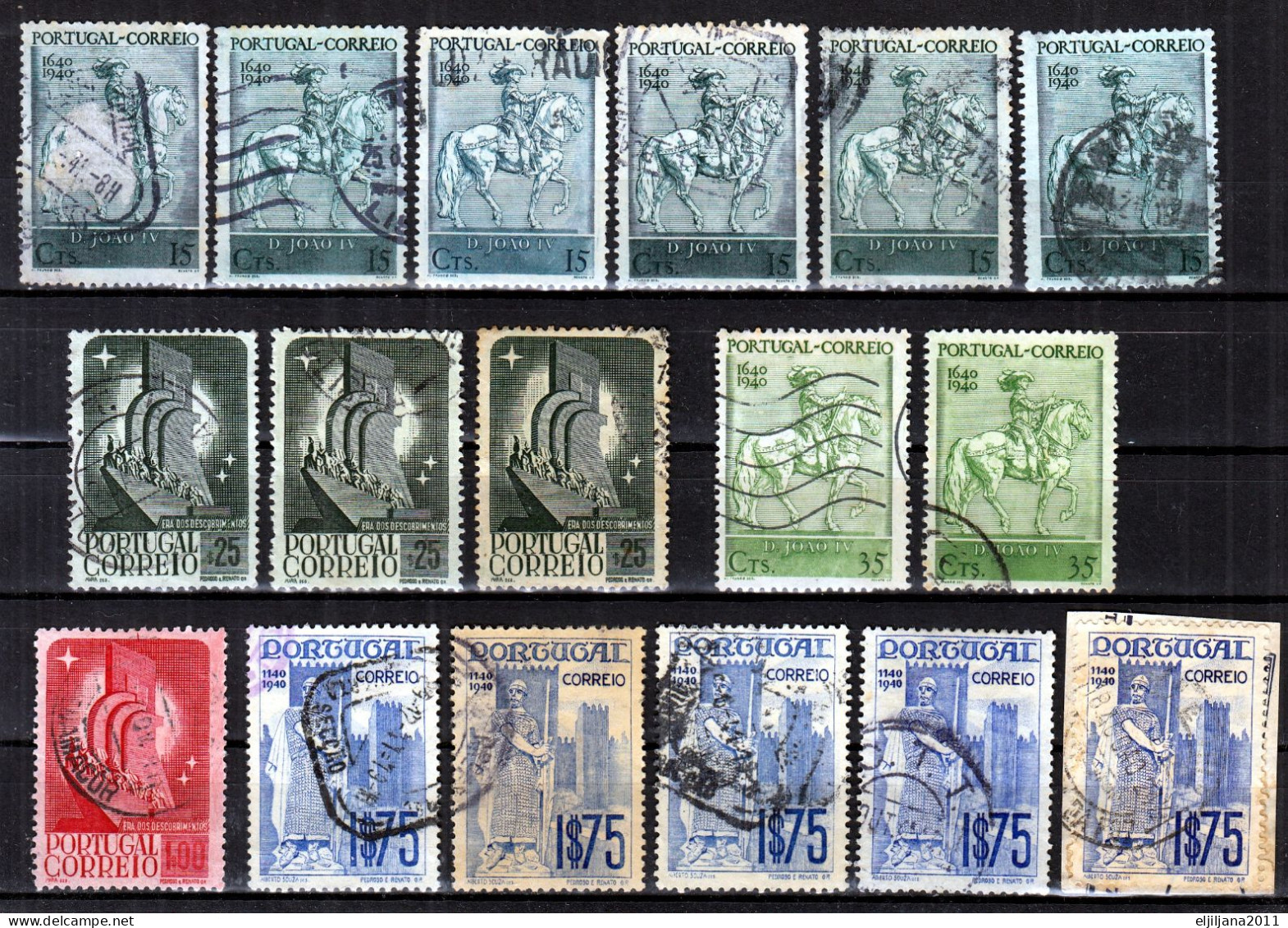 Action !! SALE !! 50 % OFF !! ⁕ Portugal 1940 ⁕ Independence, Exhibition Mundo Portuguese Mi.614-621 ⁕ 49v Used - Oblitérés