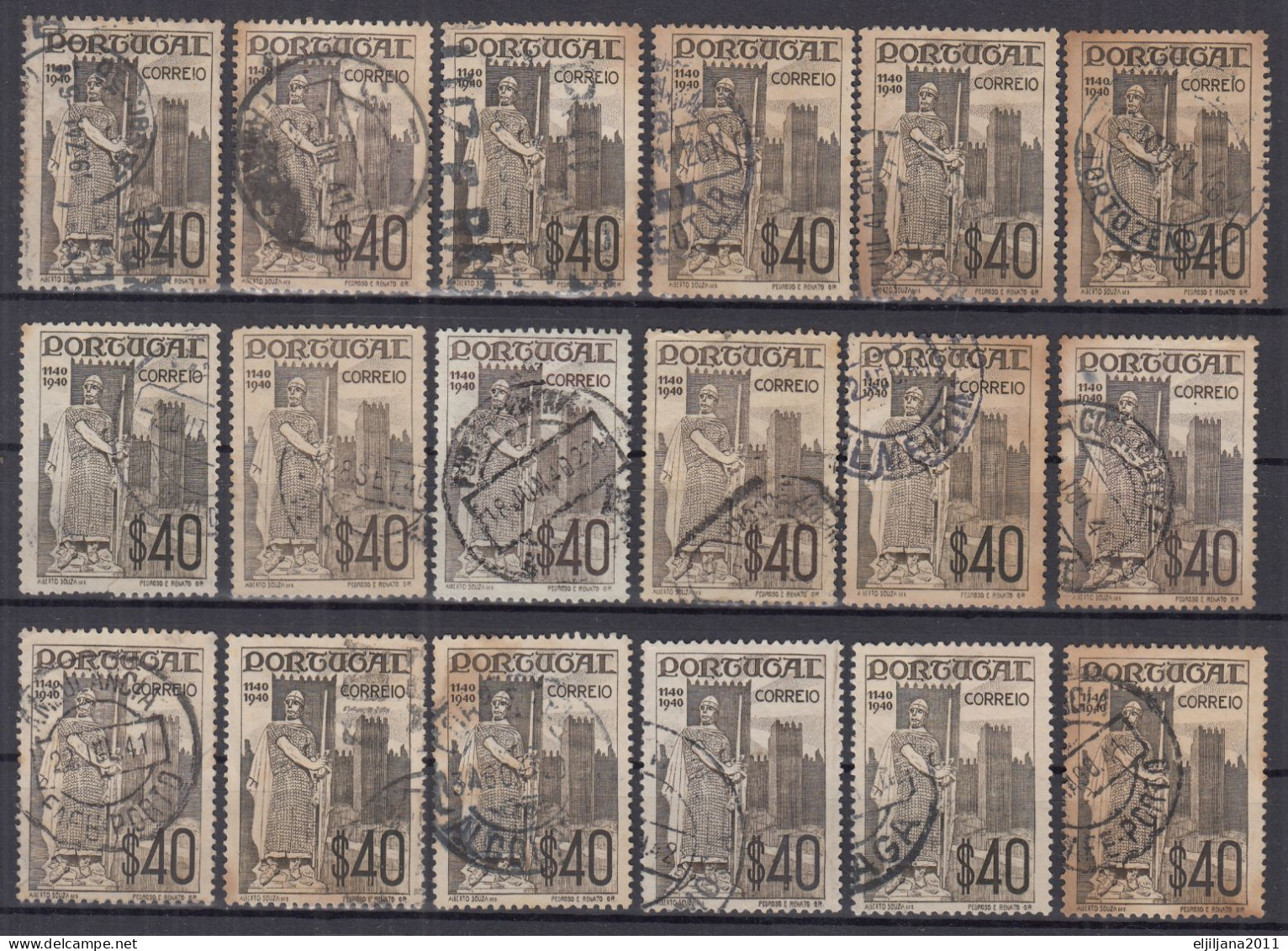 Action !! SALE !! 50 % OFF !! ⁕ Portugal 1940 ⁕ Independence, Exhibition Mundo Portuguese Mi.614-621 ⁕ 49v Used - Oblitérés