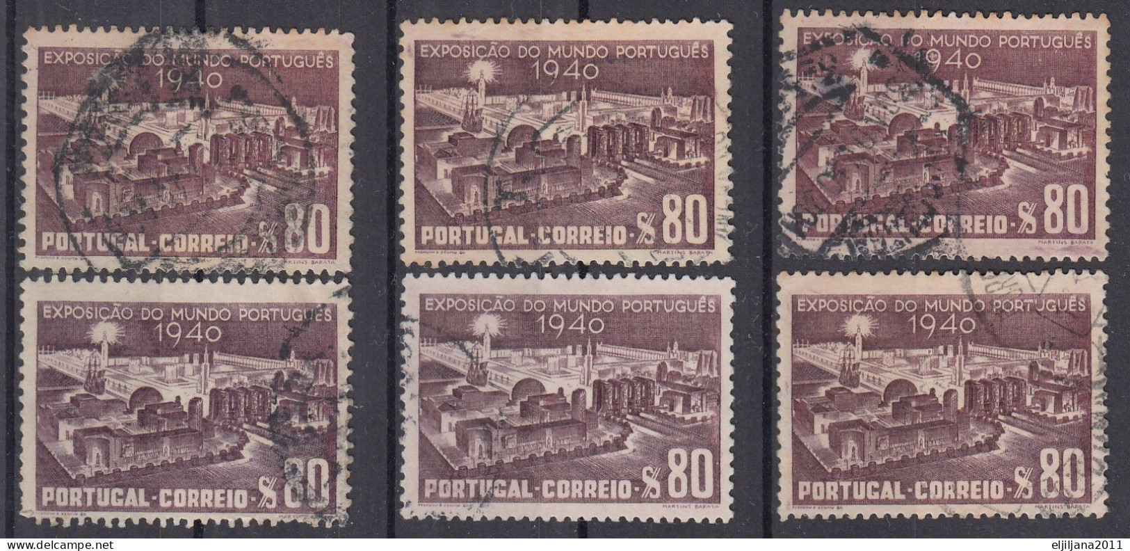 Action !! SALE !! 50 % OFF !! ⁕ Portugal 1940 ⁕ Independence, Exhibition Mundo Portuguese Mi.614-621 ⁕ 49v Used - Oblitérés