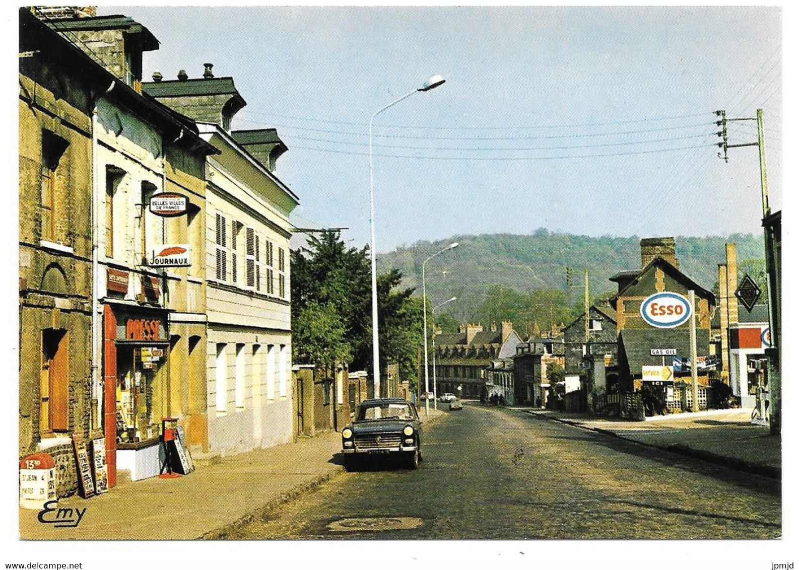 76 - MAROMME - La Rue Des Martyrs - Ed. Le Goubey N° 2 - Peugeot 404 - Station Service ESSO Presse Journaux - Maromme