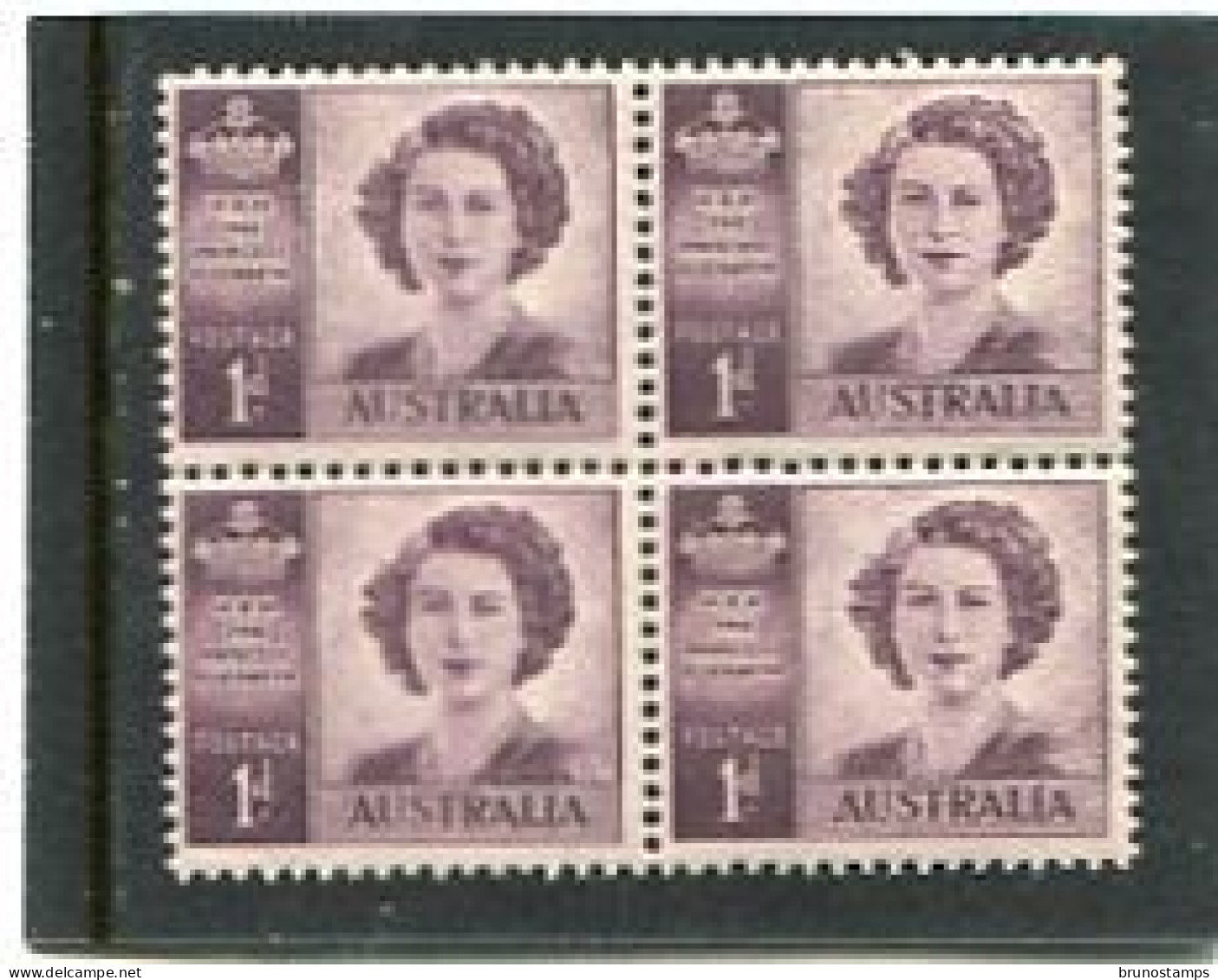 AUSTRALIA - 1949  PRINCESS WMK  BLOCK OF 4   MINT  NH  SG 222 - Ongebruikt