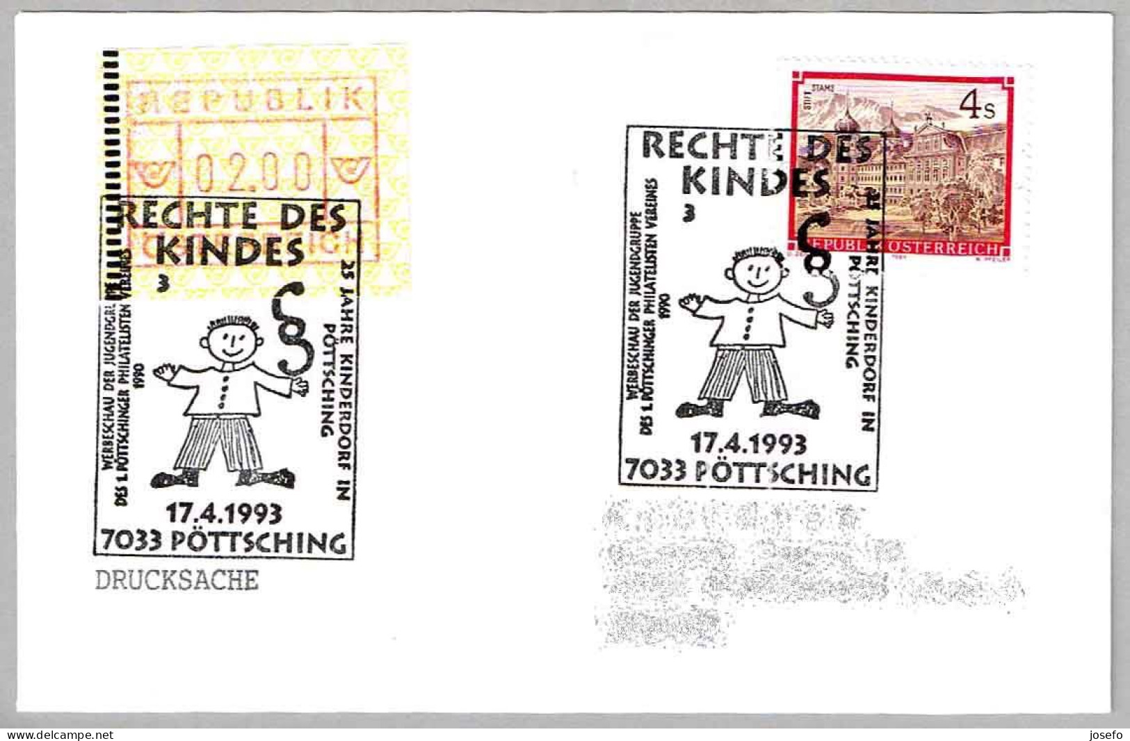 DERECHOS DE LA INFANCIA - RIGHTS OF CHILDREN. Pottsching 1993 - Autres & Non Classés