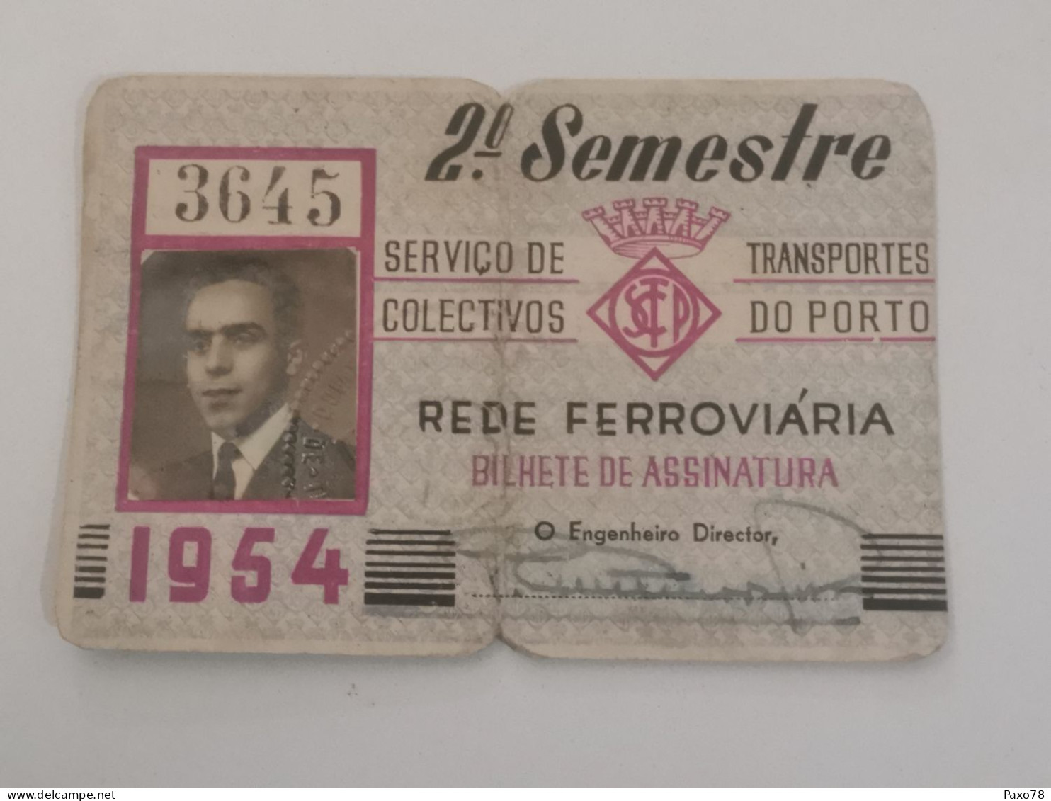 Bilhete De Assinatura, Transportes Do Porto 1954 - Covers & Documents