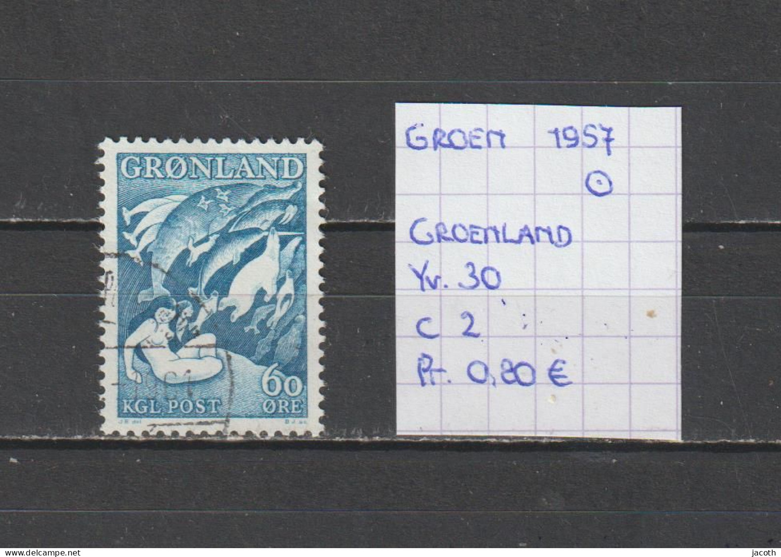 (TJ) Groenland 1957 - YT 30 (gest./obl./used) - Used Stamps