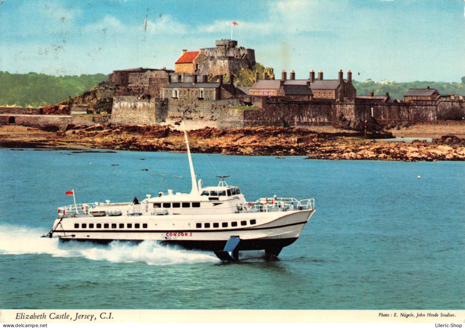 Elizabeth Castle, Jersey, C.I - Le Condor 1 -  Technologie Hydrofoils - Ligne St-Malo Et Jersey / Guernsey / Serk - St. Helier