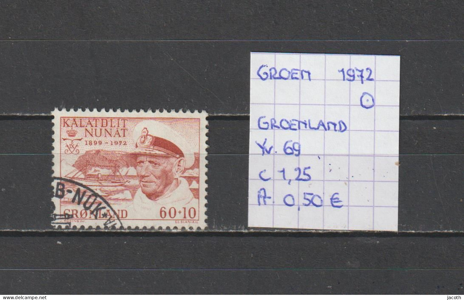 (TJ) Groenland 1972 - YT 69 (gest./obl./used) - Usati