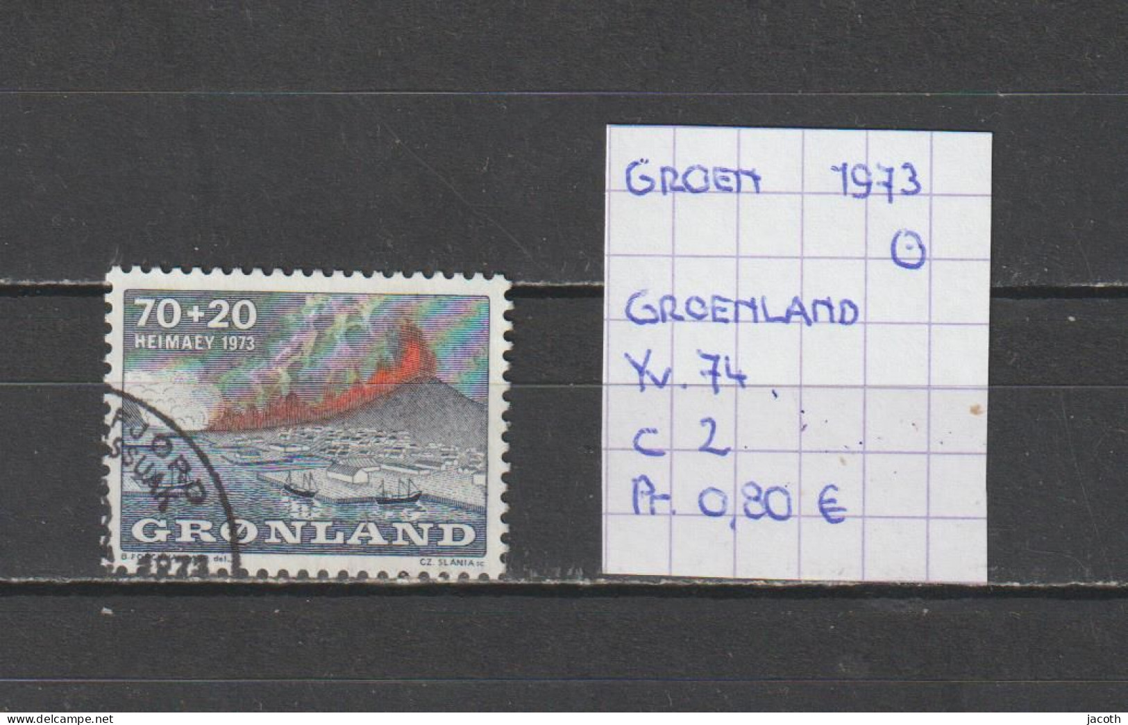 (TJ) Groenland 1973 - YT 74 (gest./obl./used) - Usados
