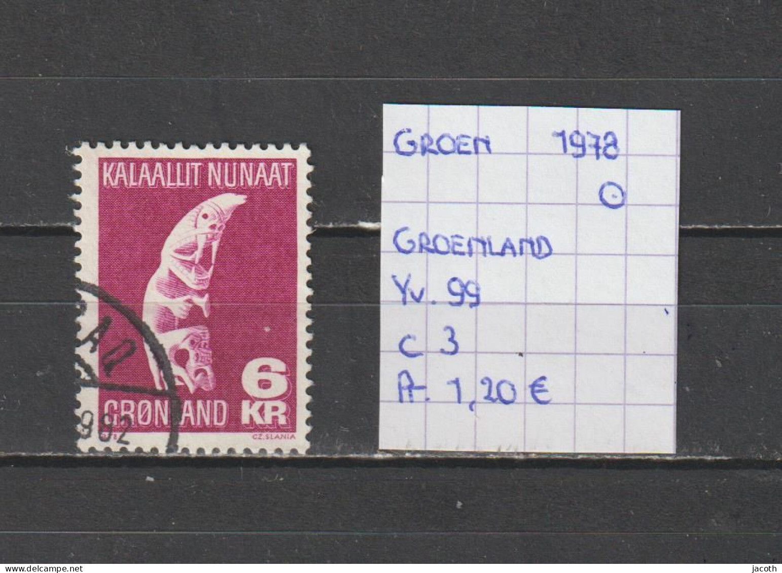 (TJ) Groenland 1978 - YT 99 (gest./obl./used) - Usati