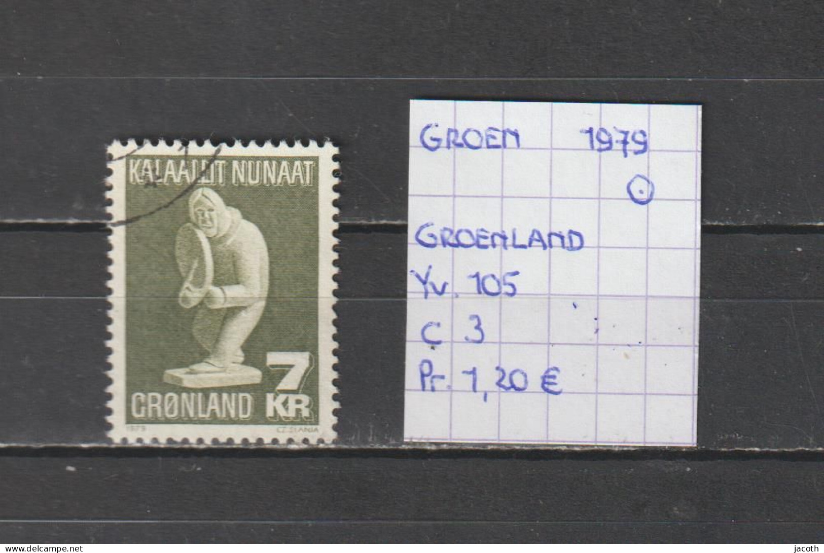 (TJ) Groenland 1979 - YT 105 (gest./obl./used) - Usados