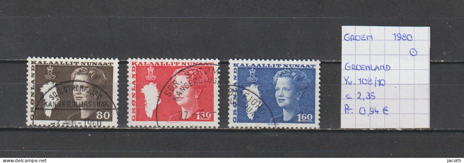 (TJ) Groenland 1980 - YT 108/10 (gest./obl./used) - Used Stamps