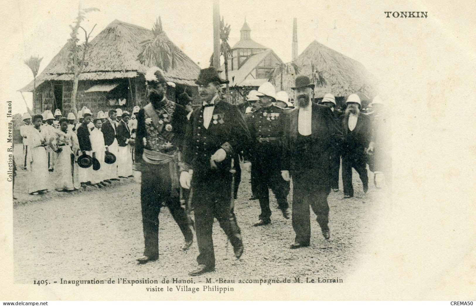 VIET NAM - TONKIN - Inauguration De L'exposition De Hanoï - Mr Beau Accompagné De Mr Le Lorrain - Viêt-Nam