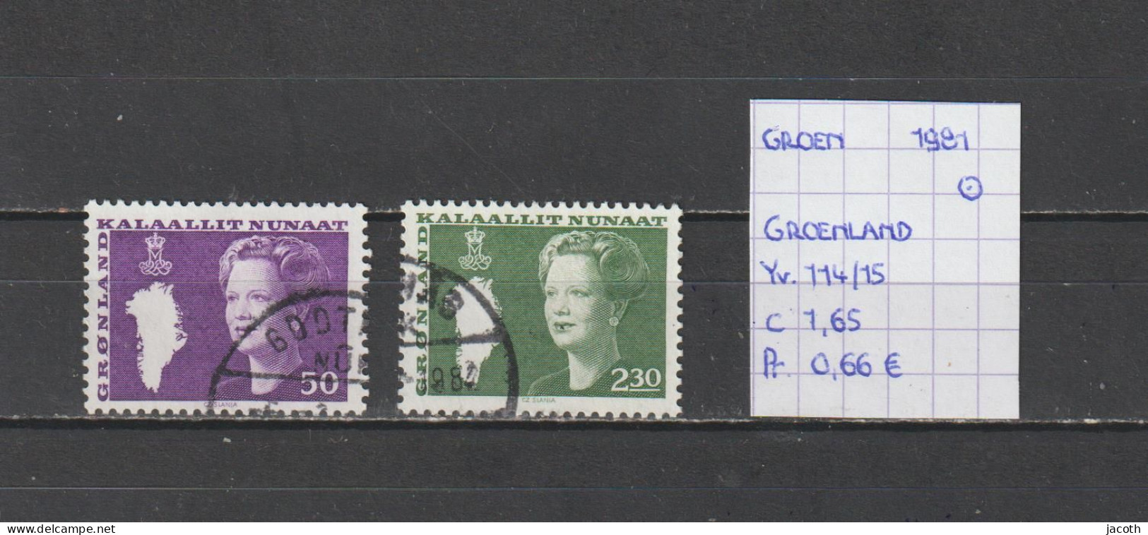 (TJ) Groenland 1981 - YT 114/15 (gest./obl./used) - Used Stamps