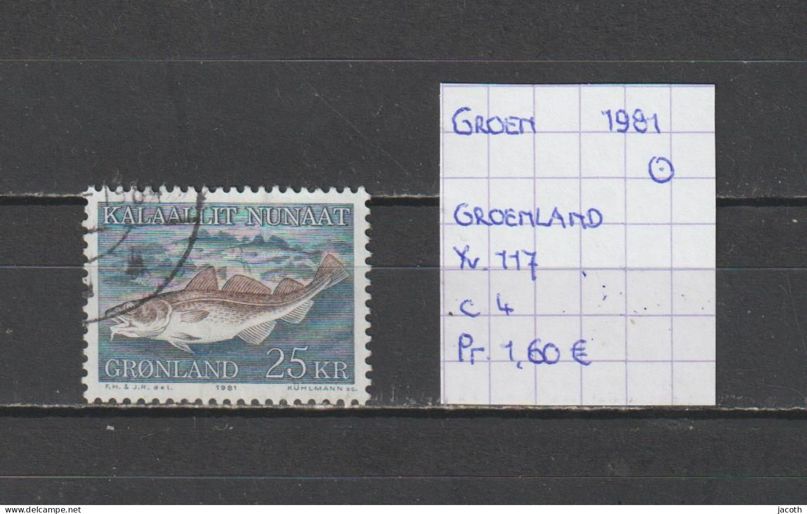 (TJ) Groenland 1981 - YT 117 (gest./obl./used) - Usati
