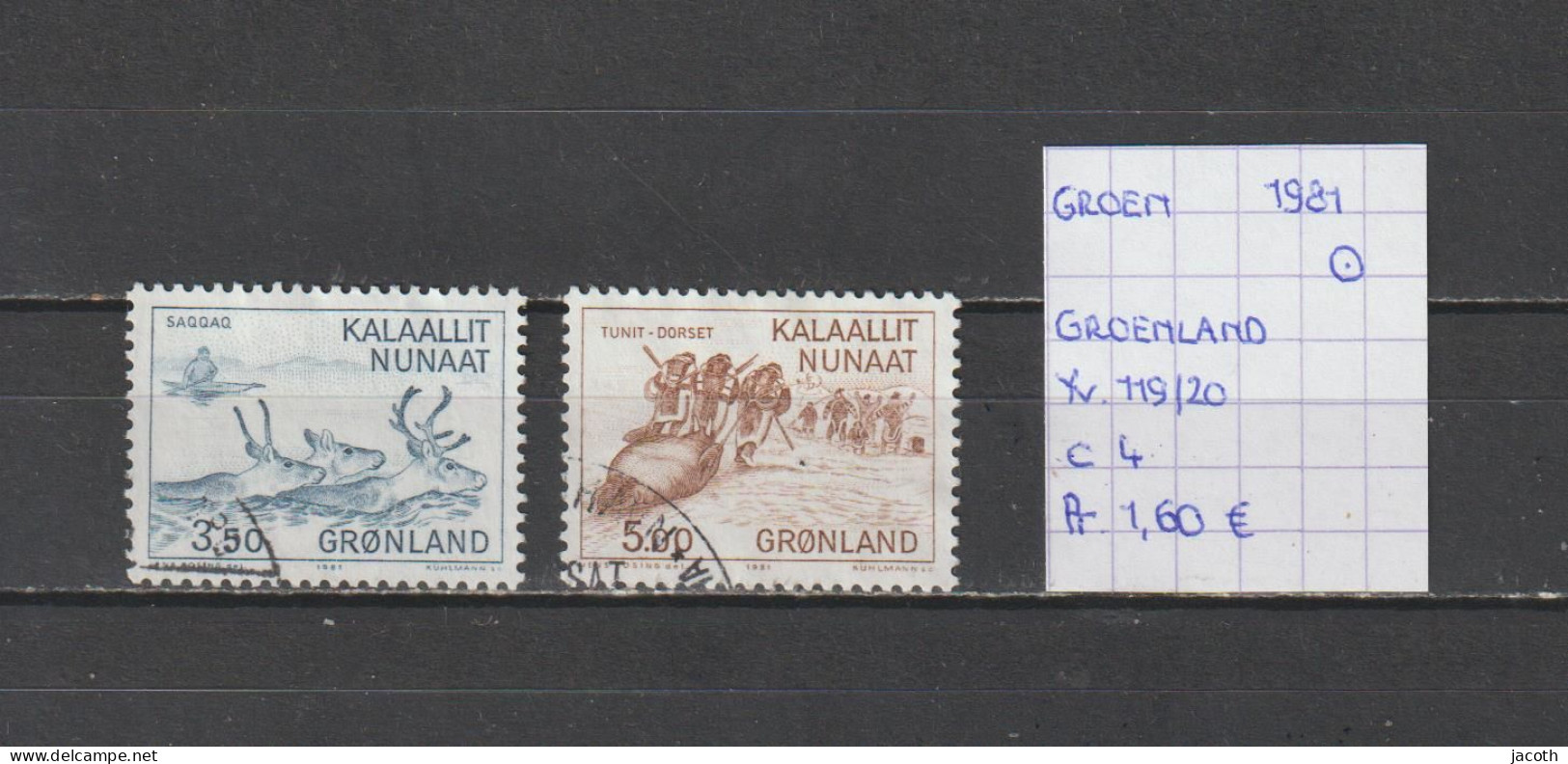 (TJ) Groenland 1981 - YT 119/20 (gest./obl./used) - Used Stamps