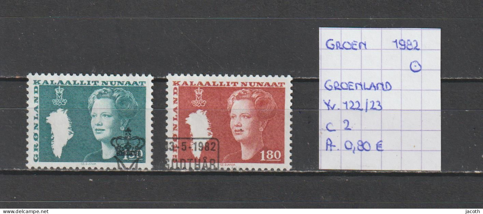 (TJ) Groenland 1982 - YT 122/23 (gest./obl./used) - Used Stamps