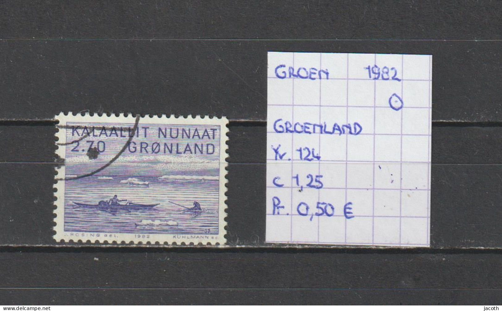 (TJ) Groenland 1982 - YT 124 (gest./obl./used) - Gebruikt