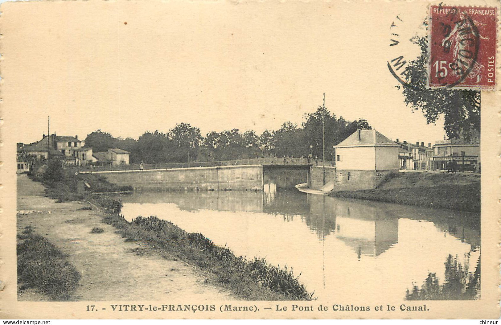 VITRY LE FRANCOIS LE PONT DE CHALONS ET LE CANAL - Vitry-le-François