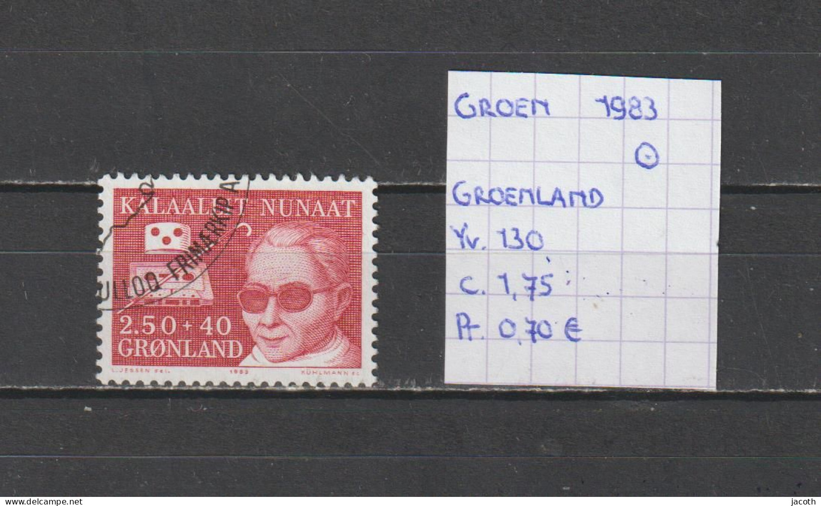 (TJ) Groenland 1983 - YT 130 (gest./obl./used) - Usati