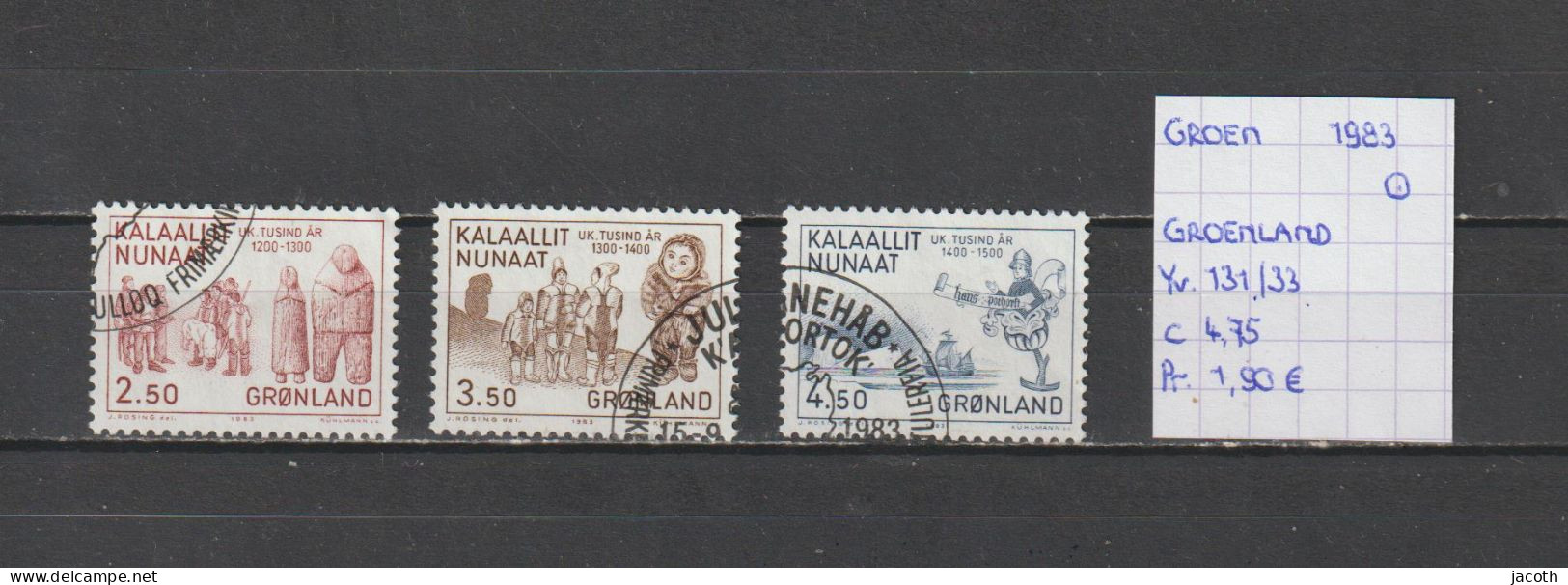 (TJ) Groenland 1983 - YT 131/33 (gest./obl./used) - Used Stamps